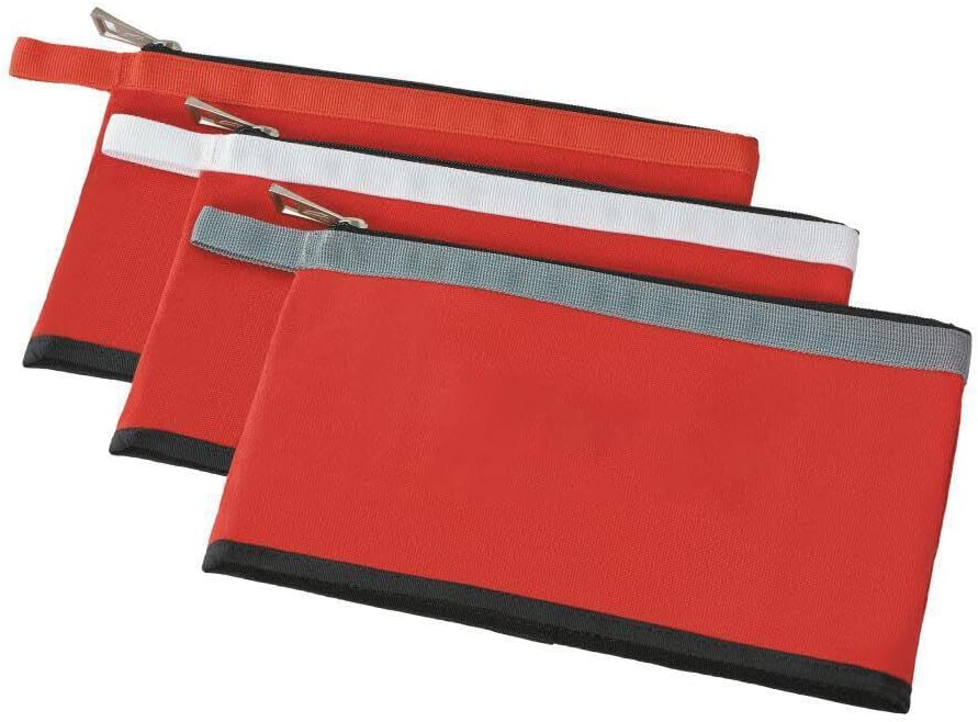 Milwaukee 3-Pack Water-Resistant Zipper Tool Pouches | Heavy-Duty Storage Solution 1 48-22-8193 Suitable for Milwaukee Water Resistant Stand-Up Base Zipper Pouches (3 Pack)