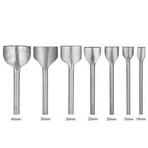 Premium Leather Craft Punch Set: 7 Piece Half-Round Cutting Tools for DIY Wallets & Bags