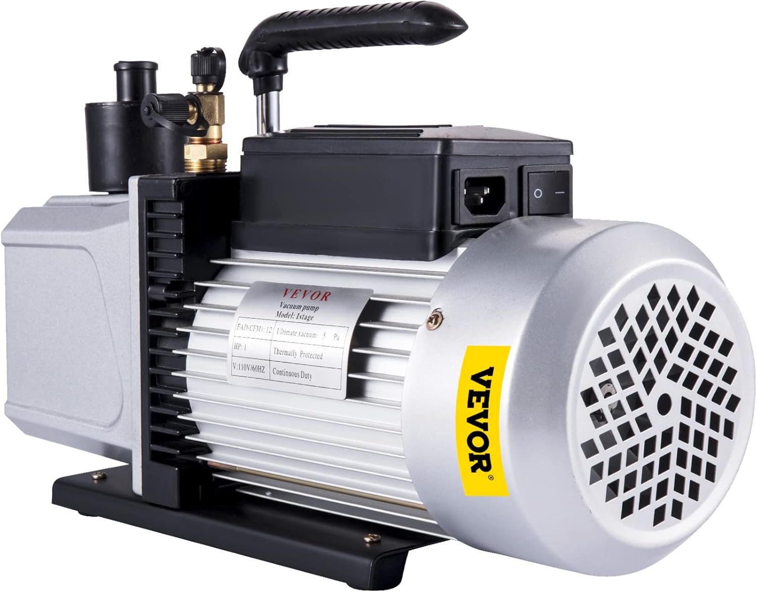 VEVOR 12CFM 1HP Single Stage Vacuum Pump for HVAC Refrigeration AC Tools 9 VEVOR 12CFM 1HP Single Stage Vacuum Pump for HVAC Refrigeration AC Tools - Image 9
