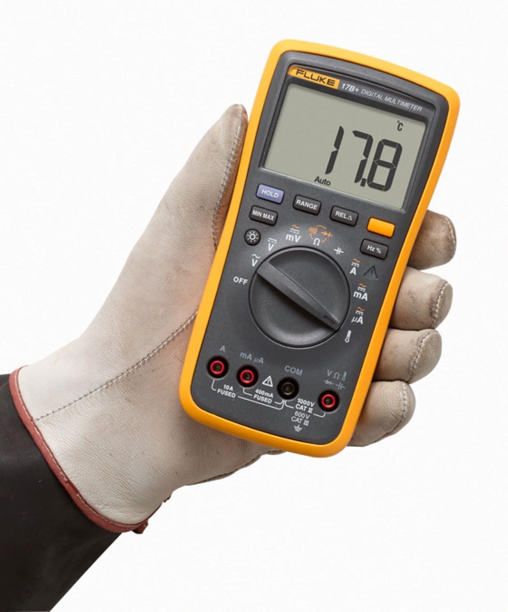Fluke 17B+ Pro Digital Multimeter: AC/DC Testing & Temperature Tool 3 Fluke 17B+ Pro Digital Multimeter: AC/DC Testing & Temperature Tool - Image 3