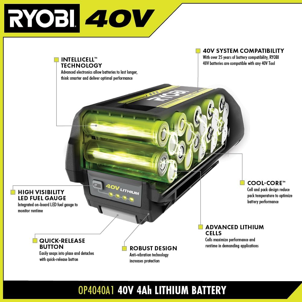 Power Up Your Projects: Ryobi 40V 4.0 Ah Battery Review 2 Power Up Your Projects: Ryobi 40V 4.0 Ah Battery Review - Image 2