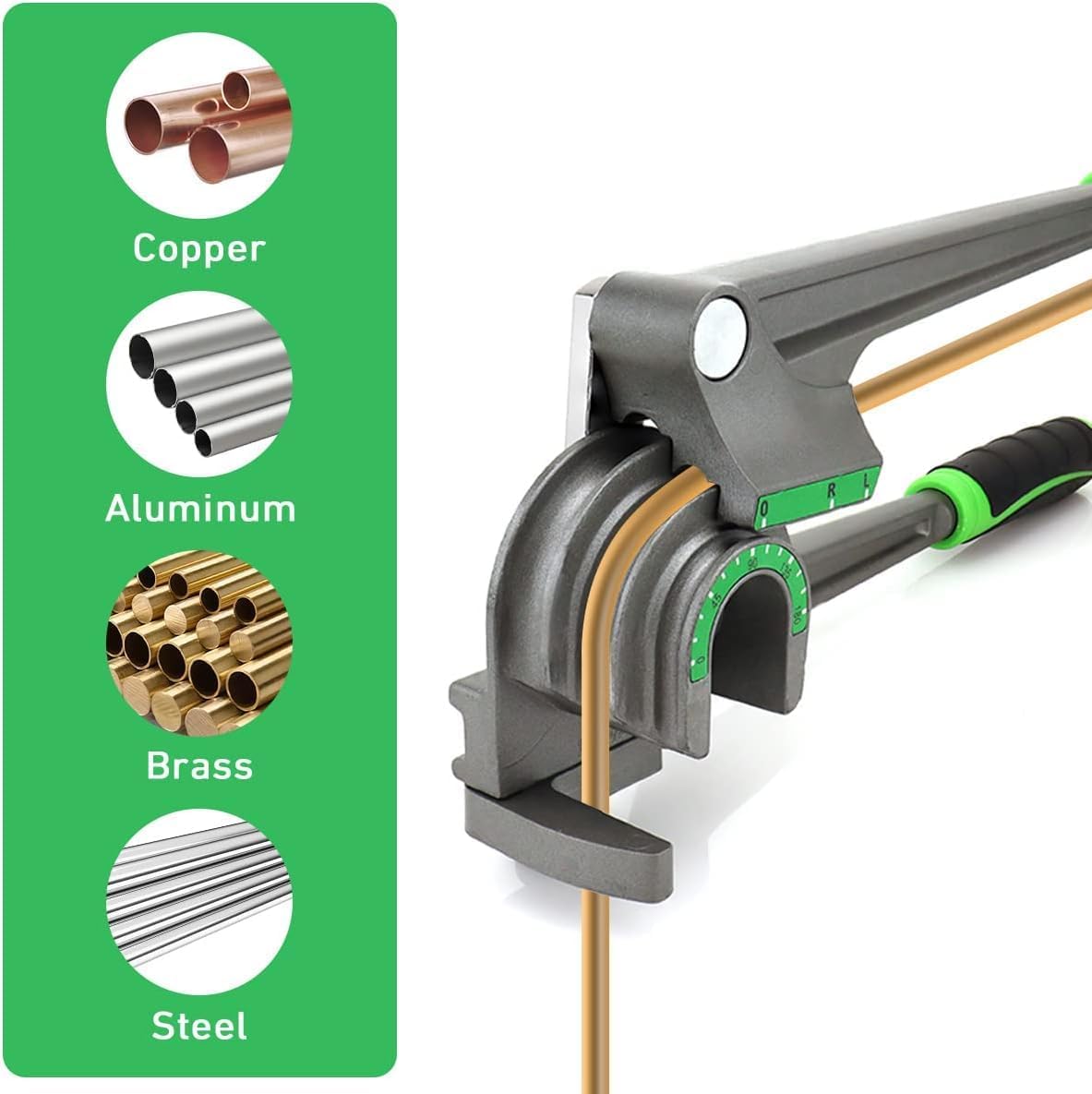 Pro HVAC 3-in-1 Tube Bender: Copper Aluminum Pipe Bending Tool 6-10mm 5 Pro HVAC 3-in-1 Tube Bender: Copper Aluminum Pipe Bending Tool 6-10mm - Image 5