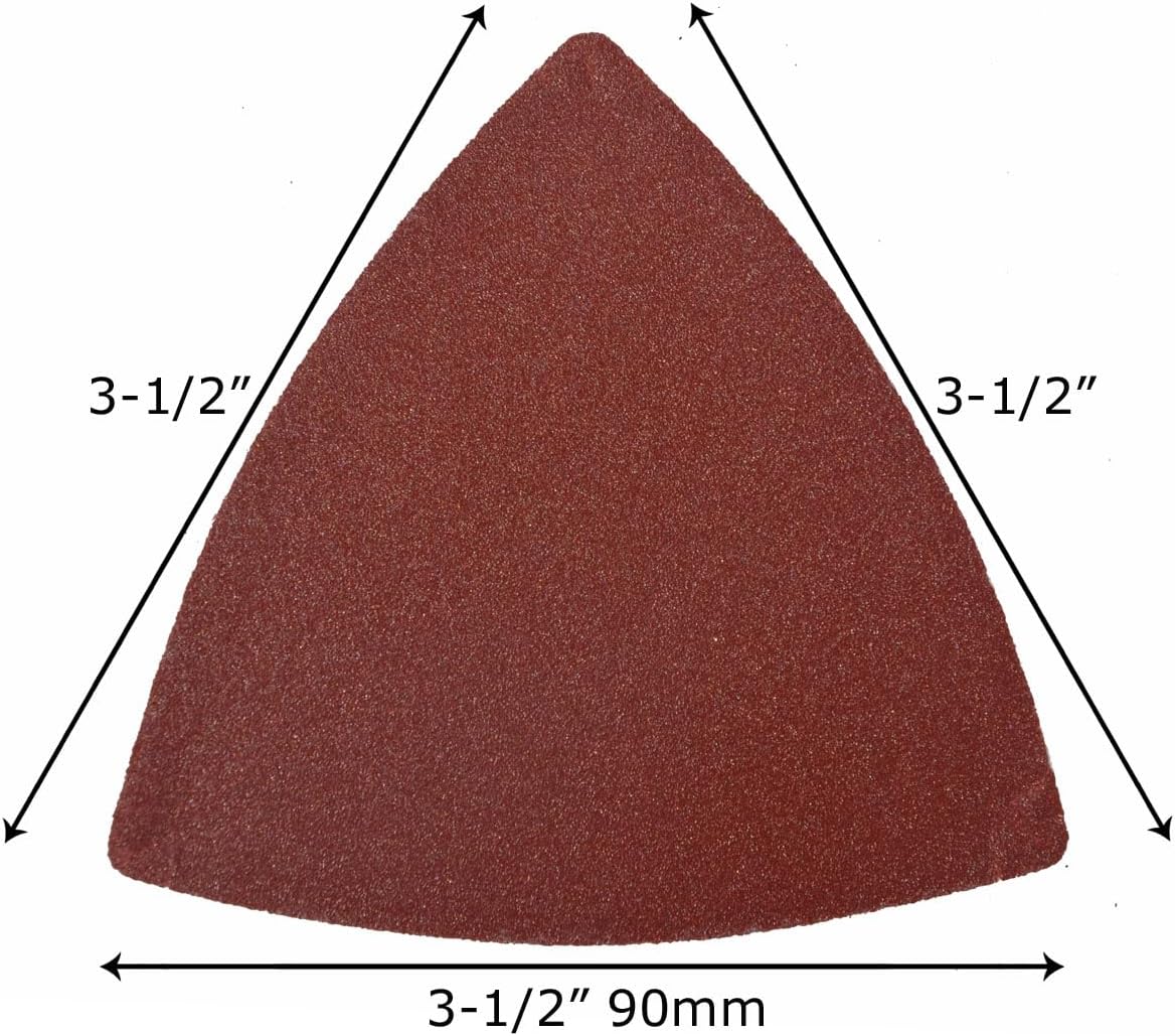 240 Grit Triangular Hook & Loop Sanding Sheets for Oscillating Tools 2 240 Grit Triangular Hook & Loop Sanding Sheets for Oscillating Tools - Image 2