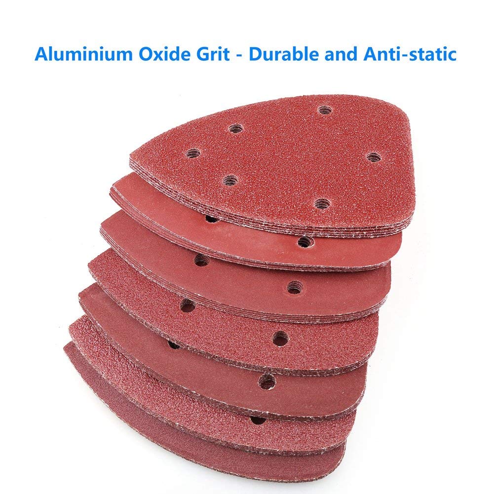 LotFancy 70PCS Triangle Sanding Pads for Ryobi Detail Palm Sander Kit 4 LotFancy 70PCS Triangle Sanding Pads for Ryobi Detail Palm Sander Kit - Image 4
