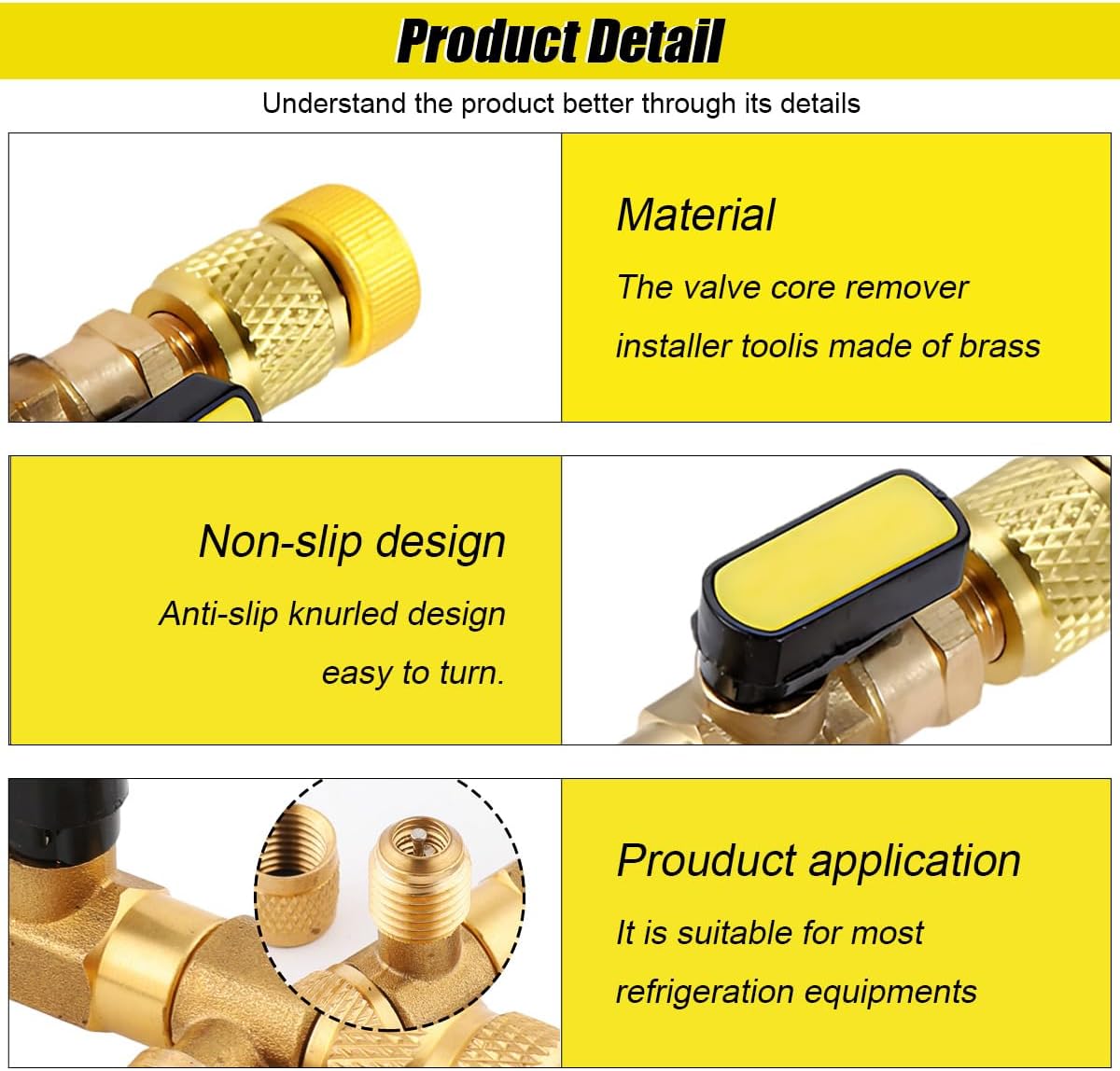 Professional HVAC Valve Core Tool Set with Adapters for R22/R410a Systems 3 Professional HVAC Valve Core Tool Set with Adapters for R22/R410a Systems - Image 3