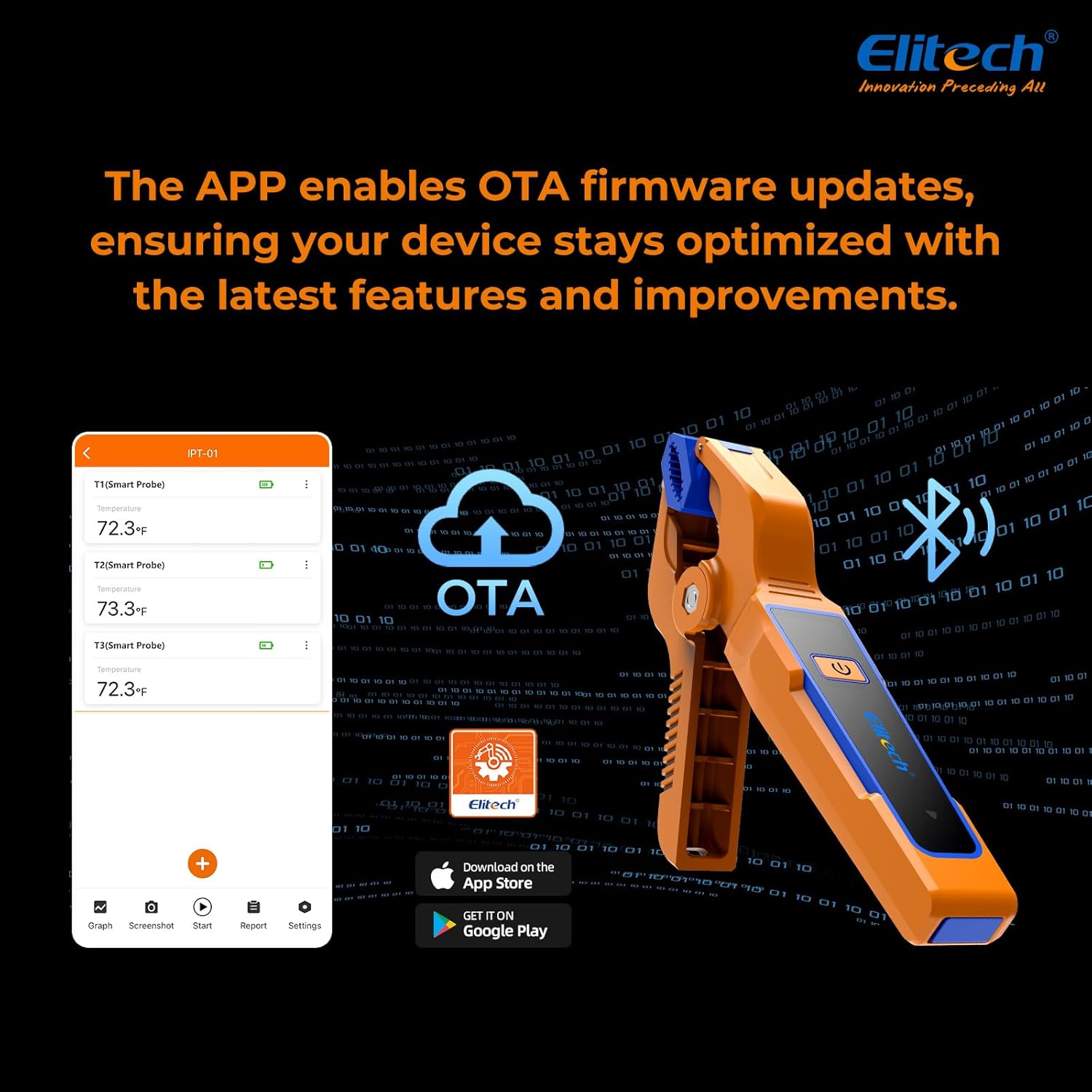 Elitech IPT-01: Bluetooth T-Type Thermometer Clamp with HVAC Data Logging 5 Elitech IPT-01: Bluetooth T-Type Thermometer Clamp with HVAC Data Logging - Image 5