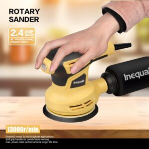 Pro 5″ Corded Palm Sander 2.4Amp 13000 OPM Variable Speed Woodworking Tool