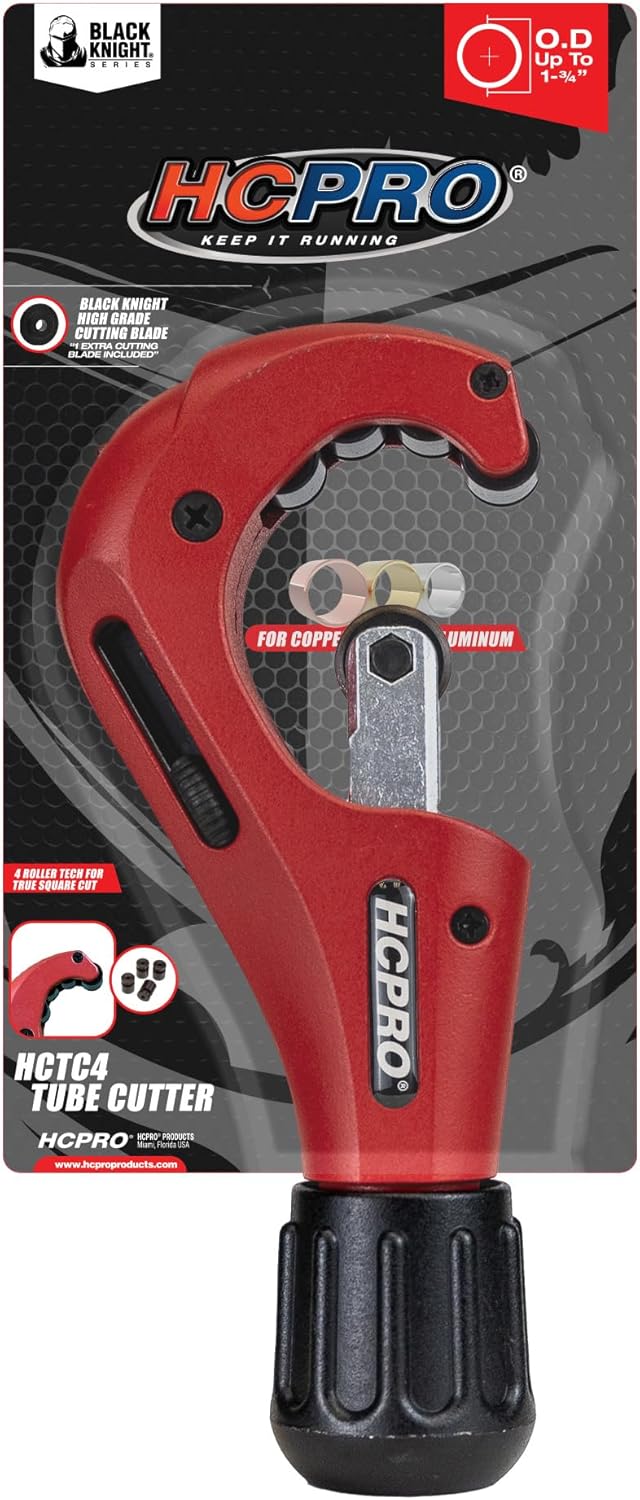 HCPRO Pro-Grade Pipe Cutter: 1/8-1 3/4" for Copper, PVC & EMT + Bonus Wheel 8 HCPRO Pro-Grade Pipe Cutter: 1/8-1 3/4" for Copper, PVC & EMT + Bonus Wheel - Image 8