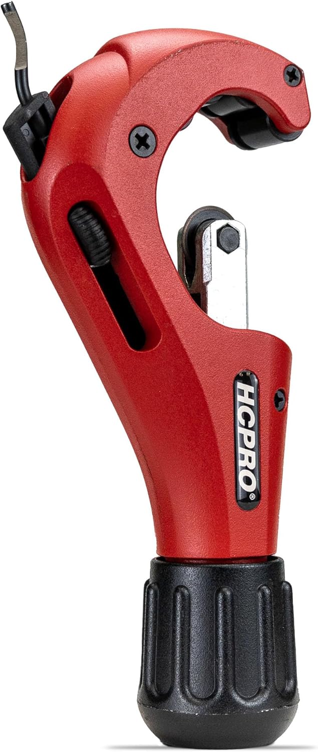 HCPRO Pro-Grade Pipe Cutter: 1/8-1 3/4" for Copper, PVC & EMT + Bonus Wheel 1 hvac tools tube cutter