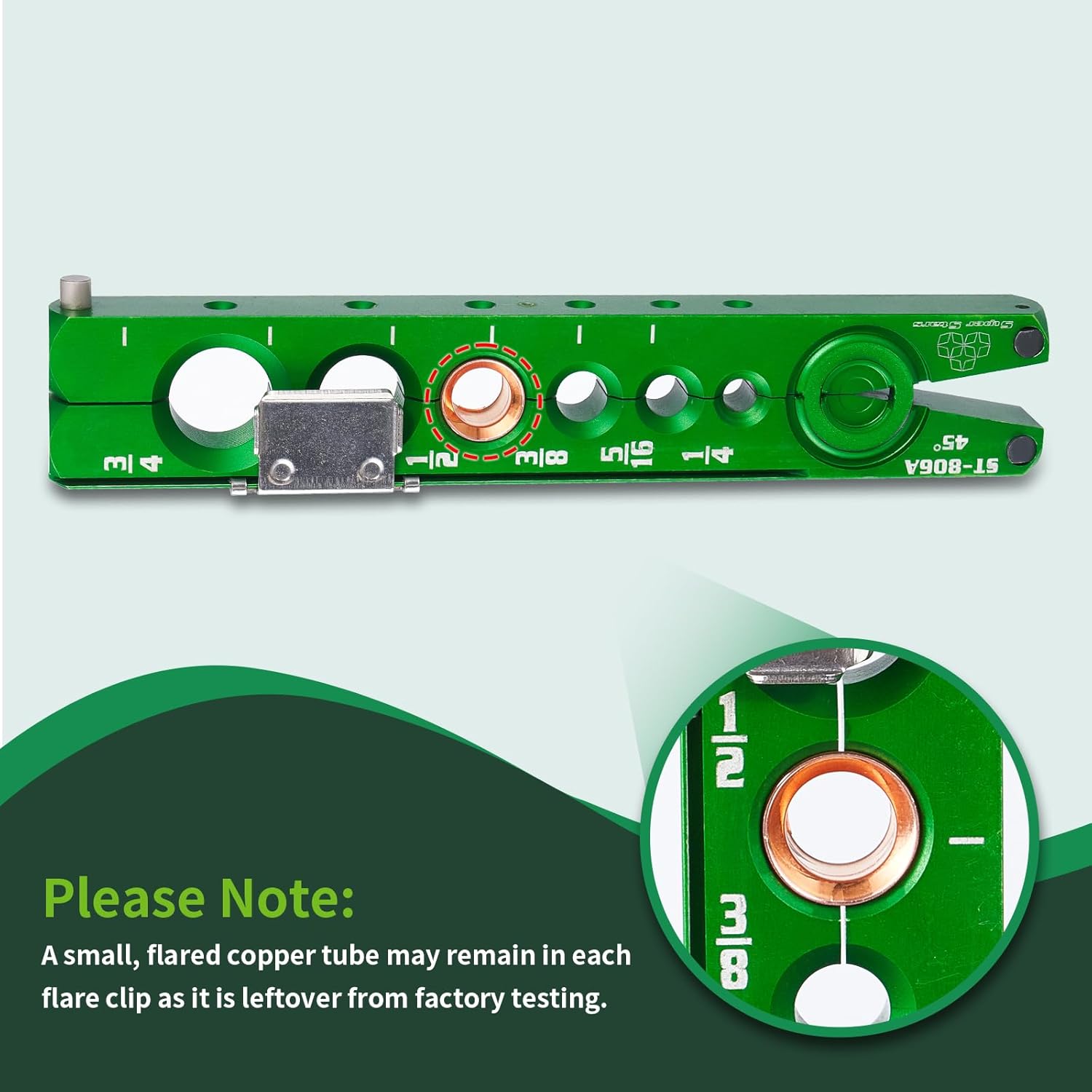 Professional HVAC Copper Pipe Flaring Tool Kit | Single 45 Degree Eccentric Cone 1/4-3/4in 7 Professional HVAC Copper Pipe Flaring Tool Kit | Single 45 Degree Eccentric Cone 1/4-3/4in - Image 7