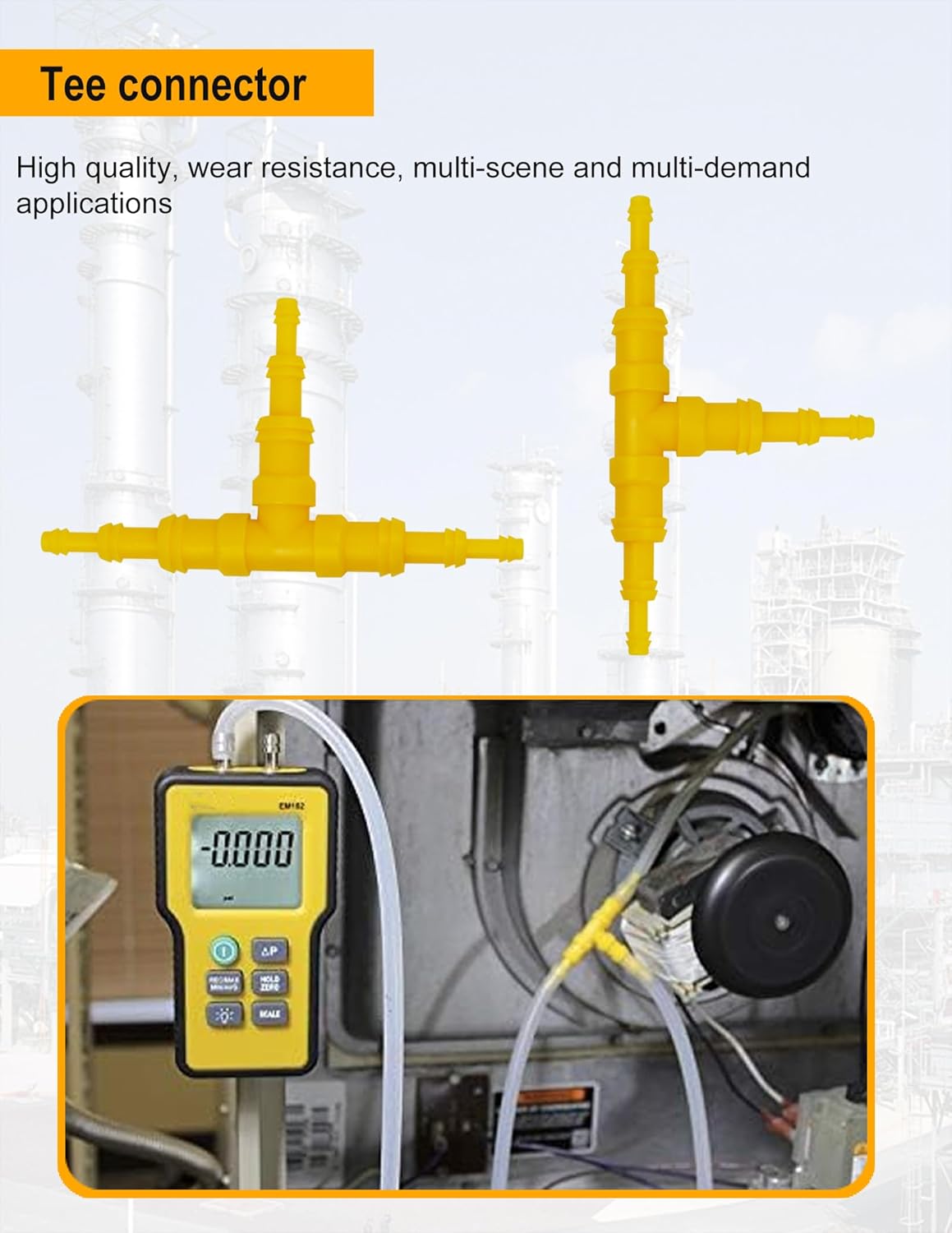 ZIBOO Manometer Probe Kit for Klein ET180 & Fieldpiece HVAC Testing 3 ZIBOO Manometer Probe Kit for Klein ET180 & Fieldpiece HVAC Testing - Image 3