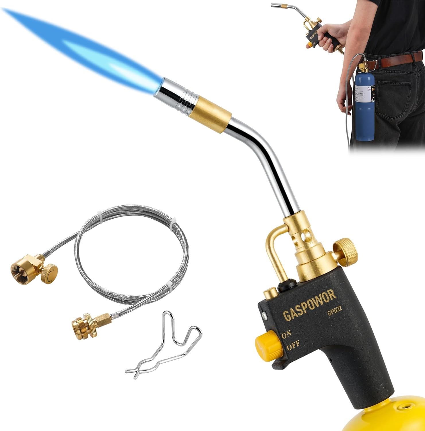 Professional Propane Torch Head w/ Hose - MAPP Gas Welding Torch Lighter 1 hvac tools and equipment torch