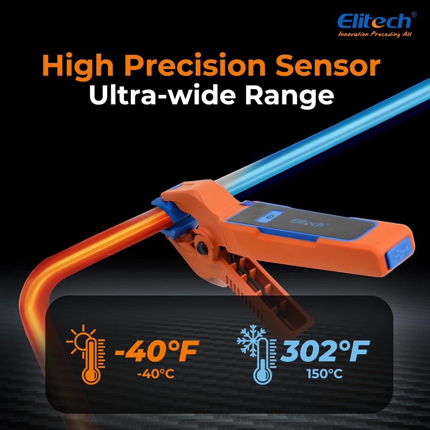 Elitech IPT-01: Bluetooth T-Type Thermometer Clamp with HVAC Data Logging 6 Elitech IPT-01: Bluetooth T-Type Thermometer Clamp with HVAC Data Logging - Image 6