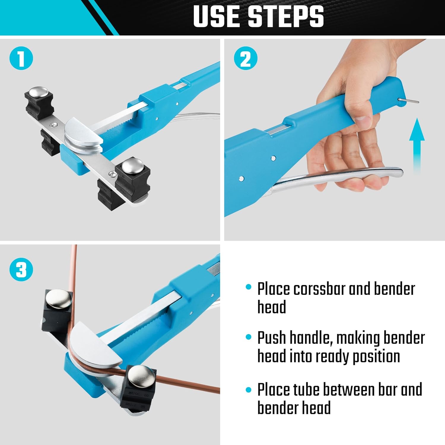 Professional Tube Bender Set: HVAC 1/4-7/8" Ratcheting Pipe Bending Tool Kit 7 Professional Tube Bender Set: HVAC 1/4-7/8" Ratcheting Pipe Bending Tool Kit - Image 7