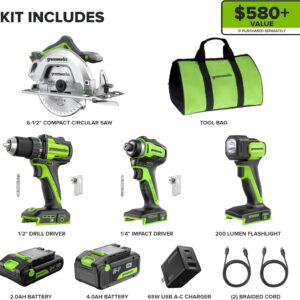 Unleashing Power: GREENWORKS 24V 4-Tool Combo Review