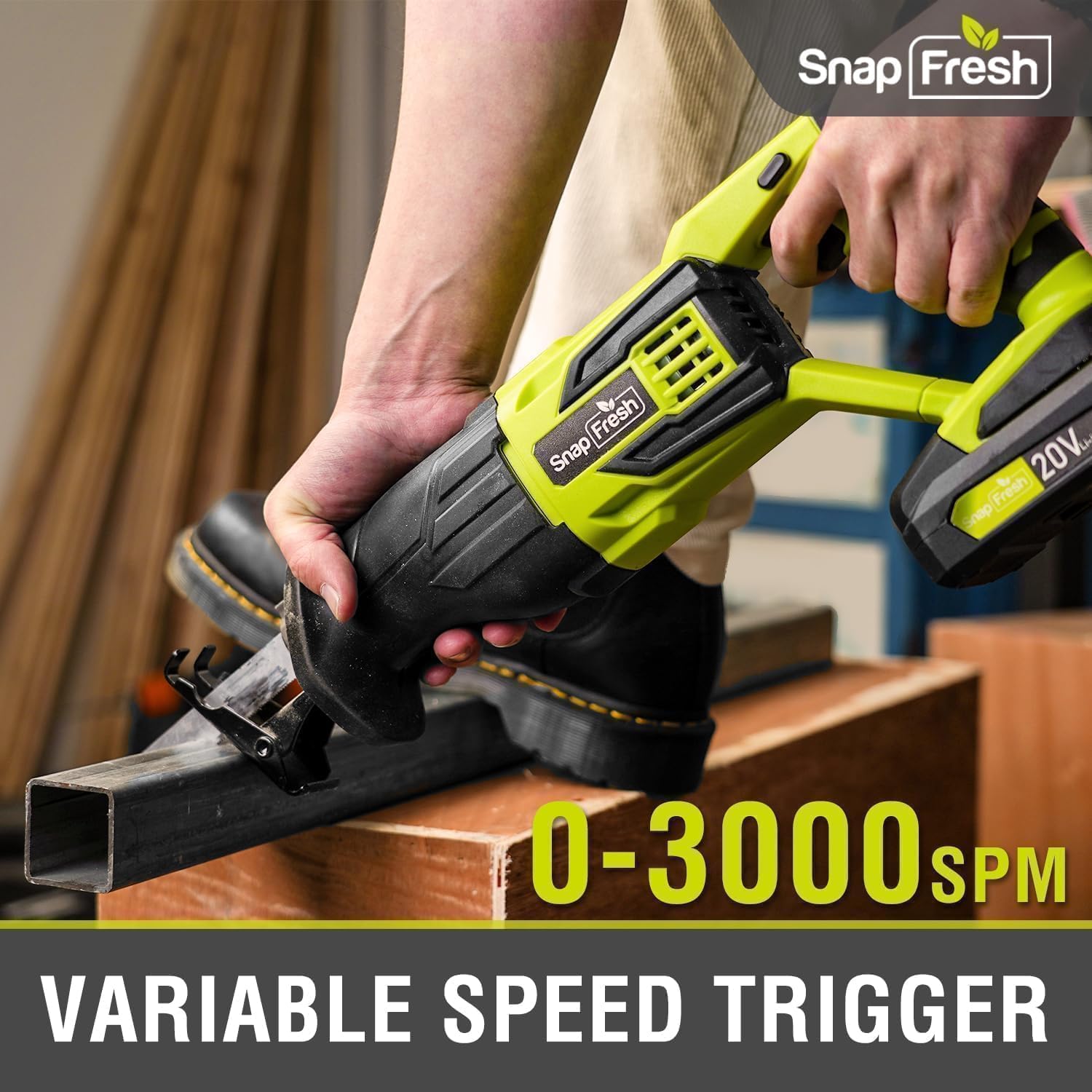 Unleashing Power: SnapFresh 20V Cordless Reciprocating Saw Review 6 Unleashing Power: SnapFresh 20V Cordless Reciprocating Saw Review - Image 6