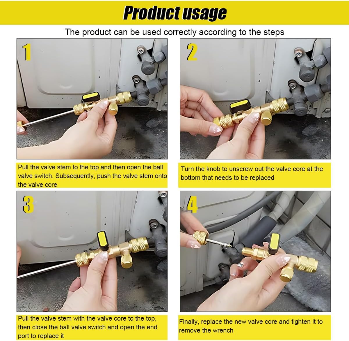 Professional HVAC Valve Core Tool Set with Adapters for R22/R410a Systems 5 Professional HVAC Valve Core Tool Set with Adapters for R22/R410a Systems - Image 5