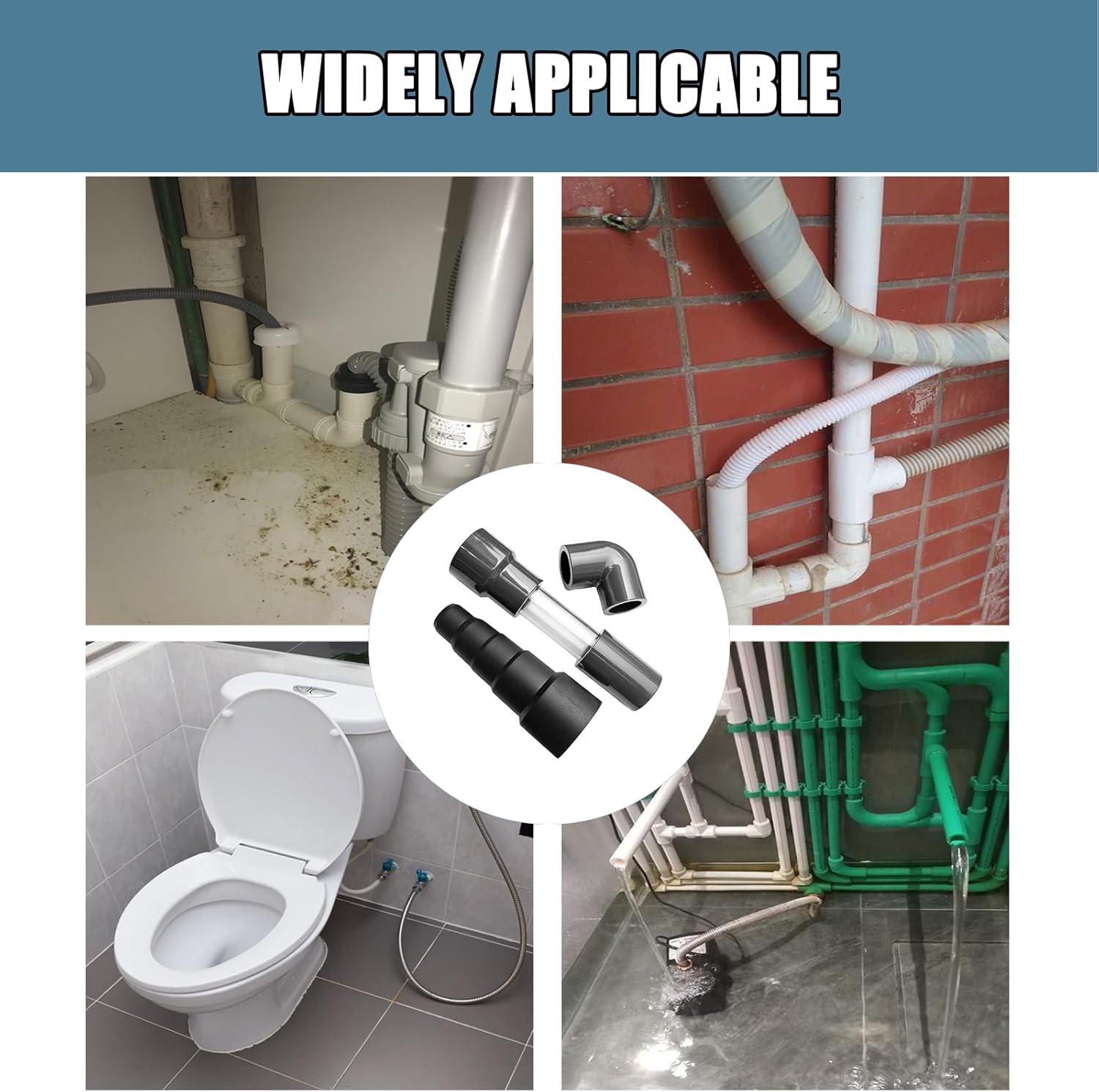 Universal HVAC AC Drain Line Cleaner Vacuum Adapter - Unclog & Evacuate Pipes 6 Universal HVAC AC Drain Line Cleaner Vacuum Adapter - Unclog & Evacuate Pipes - Image 6