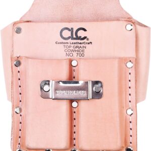 CLC Custom Leathercraft 700 Tool Pouch, Heavy Duty, 5-Pocket, Tan