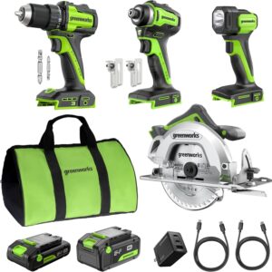 Unleashing Power: GREENWORKS 24V 4-Tool Combo Review