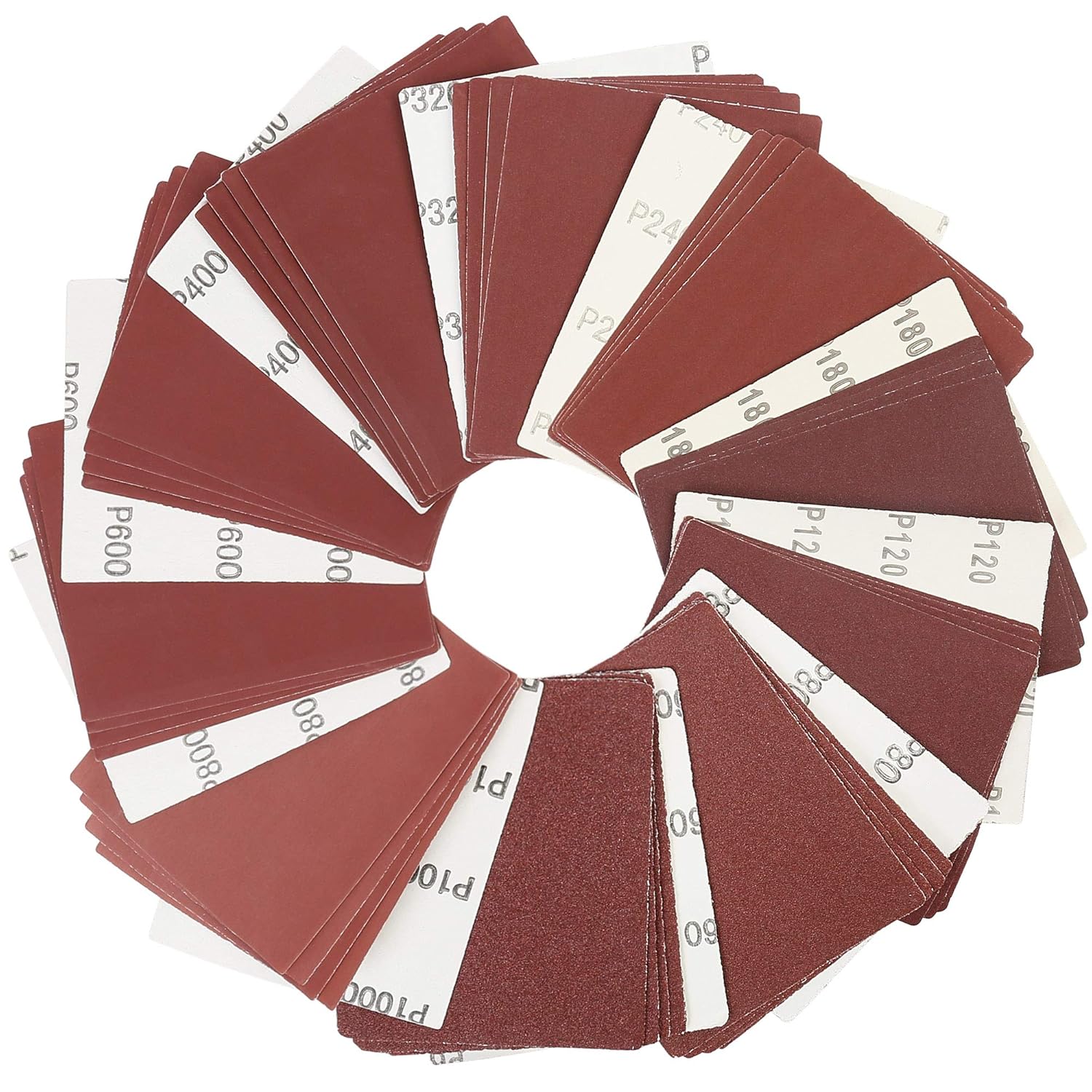 LotFancy 1/4 Sheet Sanding Sheets: 50-Piece Palm Sander Sandpaper Kit, Multiple Grits 1 sander tool 1/4 sheet