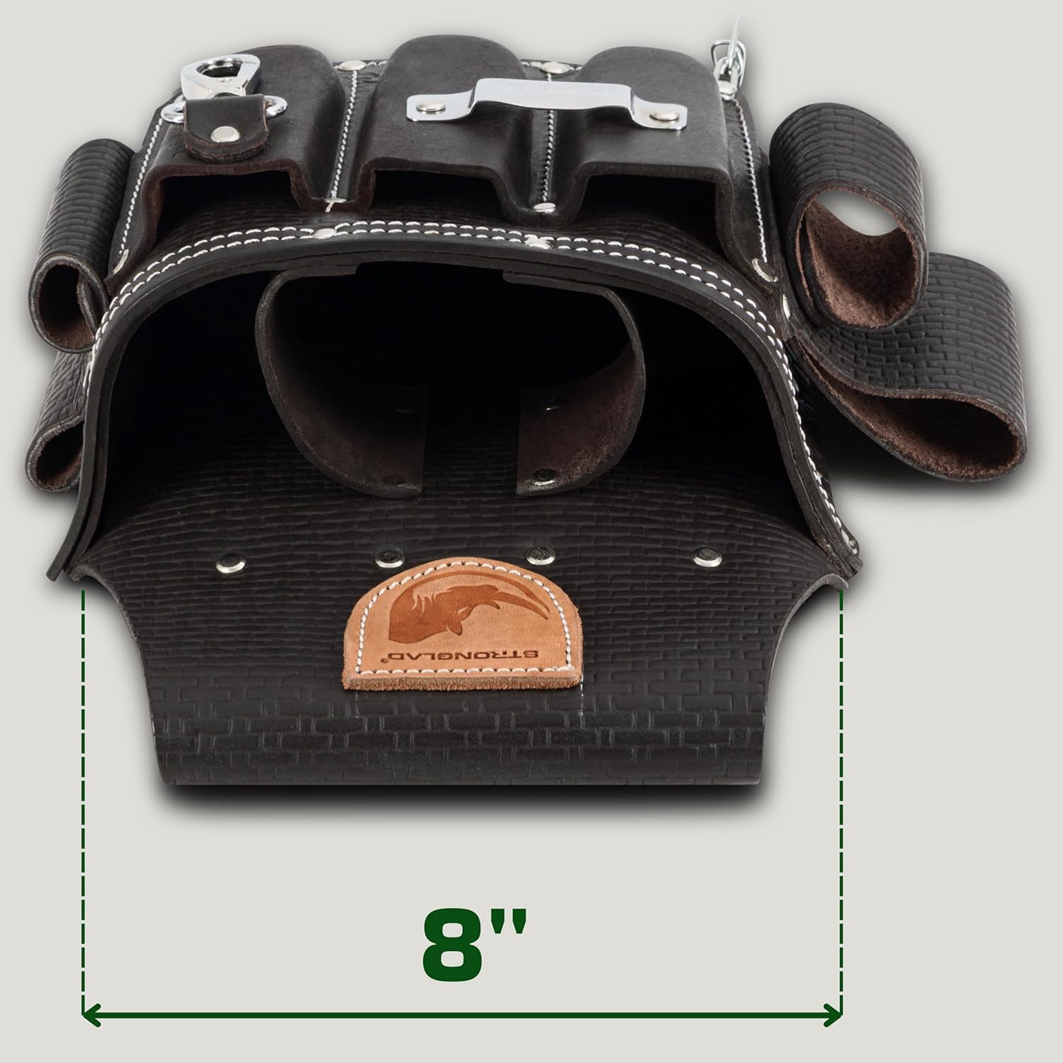 STRONGLAD Pro Electrician Leather Tool Belt - Heavy Duty 13-Pocket Pouch 7 STRONGLAD Pro Electrician Leather Tool Belt - Heavy Duty 13-Pocket Pouch - Image 7