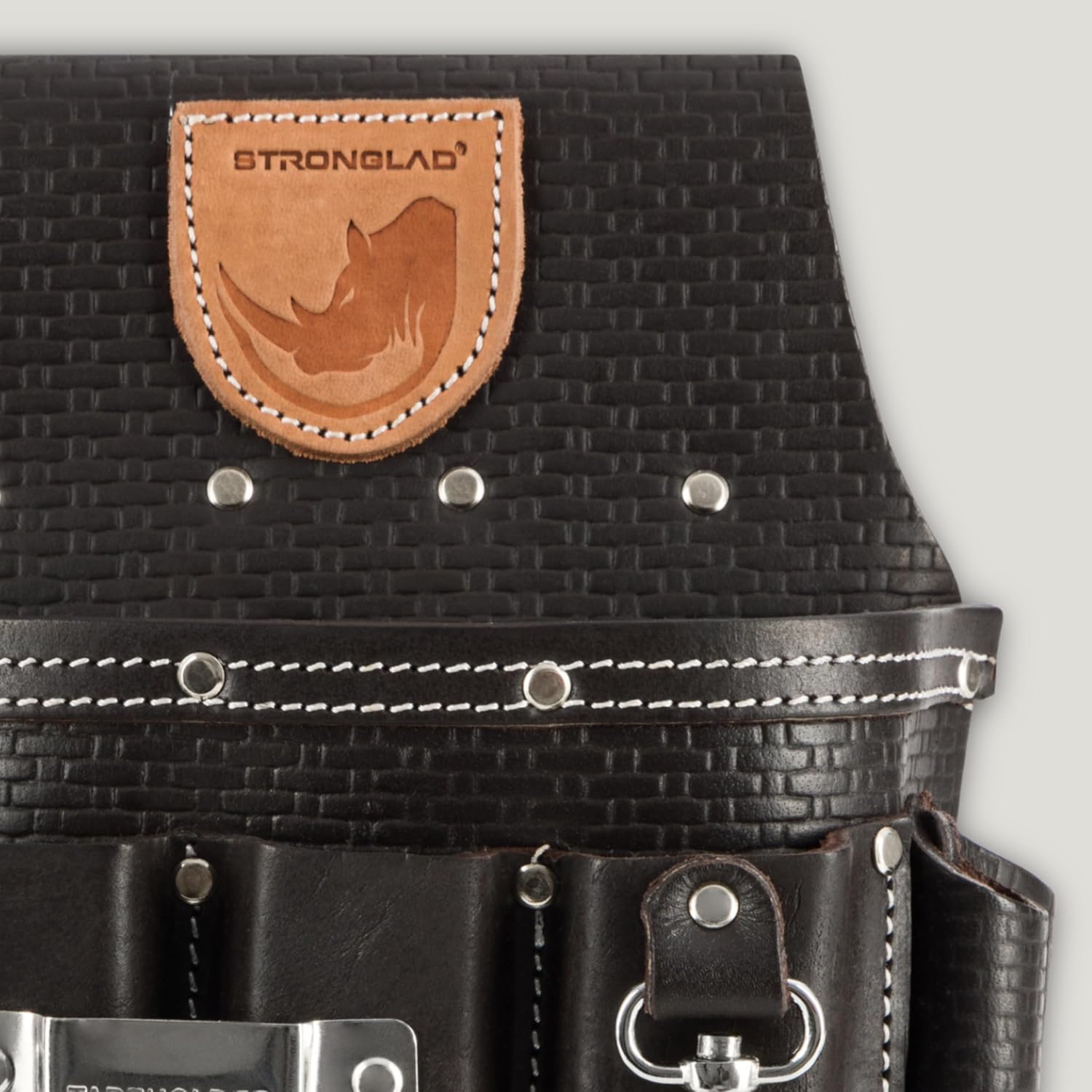 STRONGLAD Pro Electrician Leather Tool Belt - Heavy Duty 13-Pocket Pouch 8 STRONGLAD Pro Electrician Leather Tool Belt - Heavy Duty 13-Pocket Pouch - Image 8