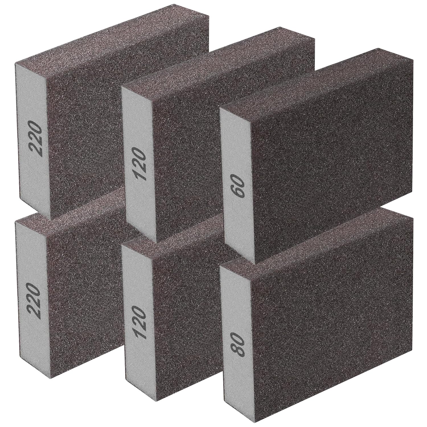 Premium Sanding Sponge Set: 6 Multi-Grit Blocks for Wood Metal Wall Finishing 1 sander tool sponge