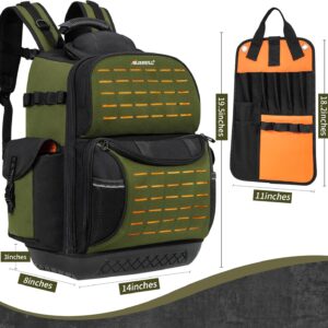Ultimate Pro Tool Backpack: 62 Pockets Waterproof Heavy Duty Electrician Bag