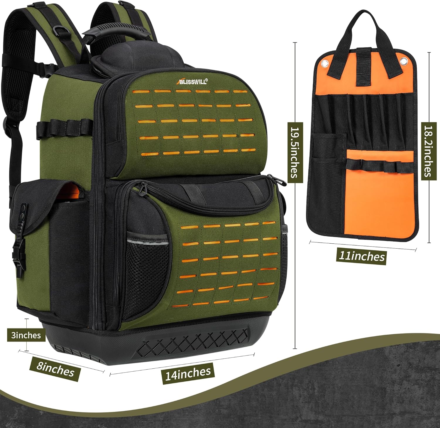 Ultimate Pro Tool Backpack: 62 Pockets Waterproof Heavy Duty Electrician Bag 2 Ultimate Pro Tool Backpack: 62 Pockets Waterproof Heavy Duty Electrician Bag - Image 2