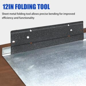 12″ Pro Sheet Metal Bender | HVAC Ductwork Tool | Dual Folding Depths