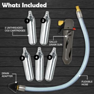 Power AC Drain Line Cleaner: CO2 Blast Gun Kit for HVAC Clog Removal
