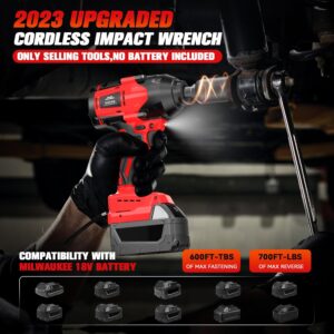 Milwaukee 18V 1/2″ Cordless Impact Wrench | 600 ft-lbs Brushless High Torque Driver