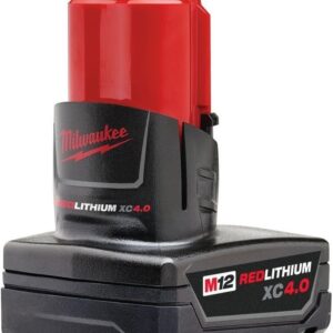 Milwaukee M12 12V Red Lithium XC 4.0Ah High Capacity Battery Pack Performance