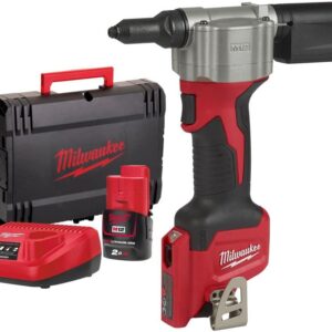 Milwaukee M12BPRT-201X Pop Rivet Tool Kit
