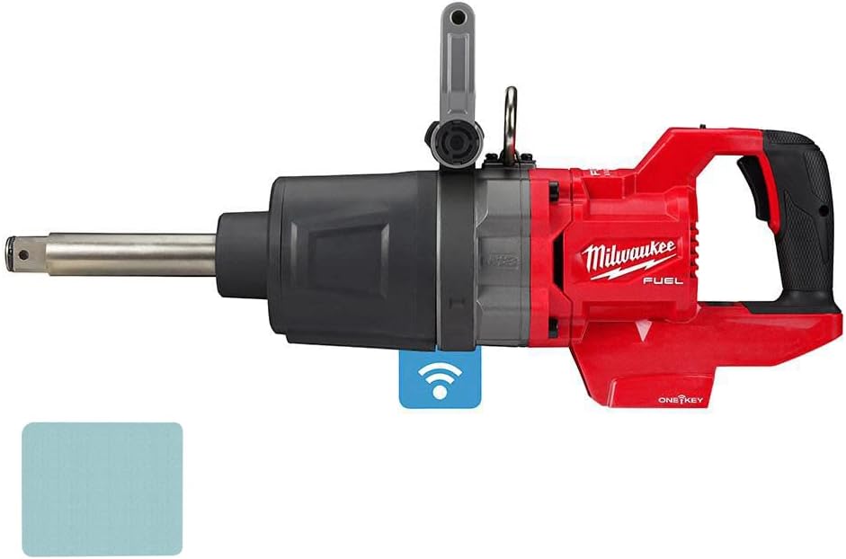 Milwaukee M18 FUEL 1" D-Handle Impact Wrench with One-Key - High Torque Cordless Tool 1 Milwaukee M18 FUEL 1 in. D-Handle Ext Anvil High Torque Impact Wrench w/ ONE-KEY (Bare Tool) + Accessory