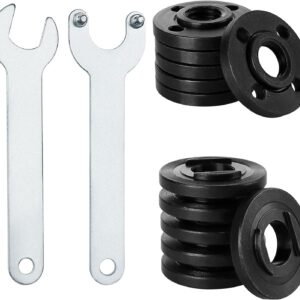12 pcs Angle Grinder Flange Nuts 5/8"-11, Suit for All 4-1/2" with 2 pcs Spanner, Angle Grinder Flange Replacement for Makita, Ryobi, Dewalt, Milwaukee, Craftsman