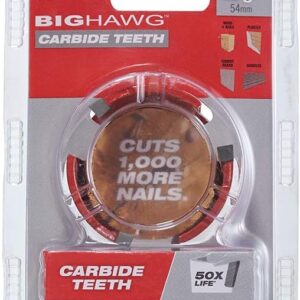 Milwaukee Big Hawg 2-1/8″ Carbide Hole Saw for Nail-Embedded Wood