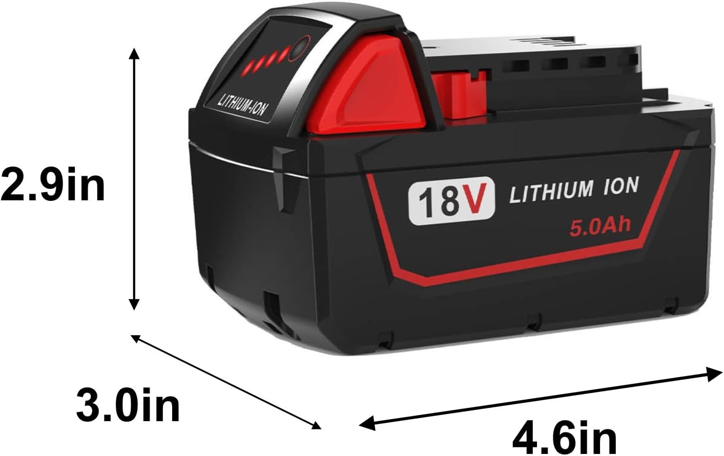 Milwaukee M18 5.0Ah Battery Replacement | High-Capacity 18V Li-Ion Power Tool Battery 7 Milwaukee M18 5.0Ah Battery Replacement | High-Capacity 18V Li-Ion Power Tool Battery - Image 7