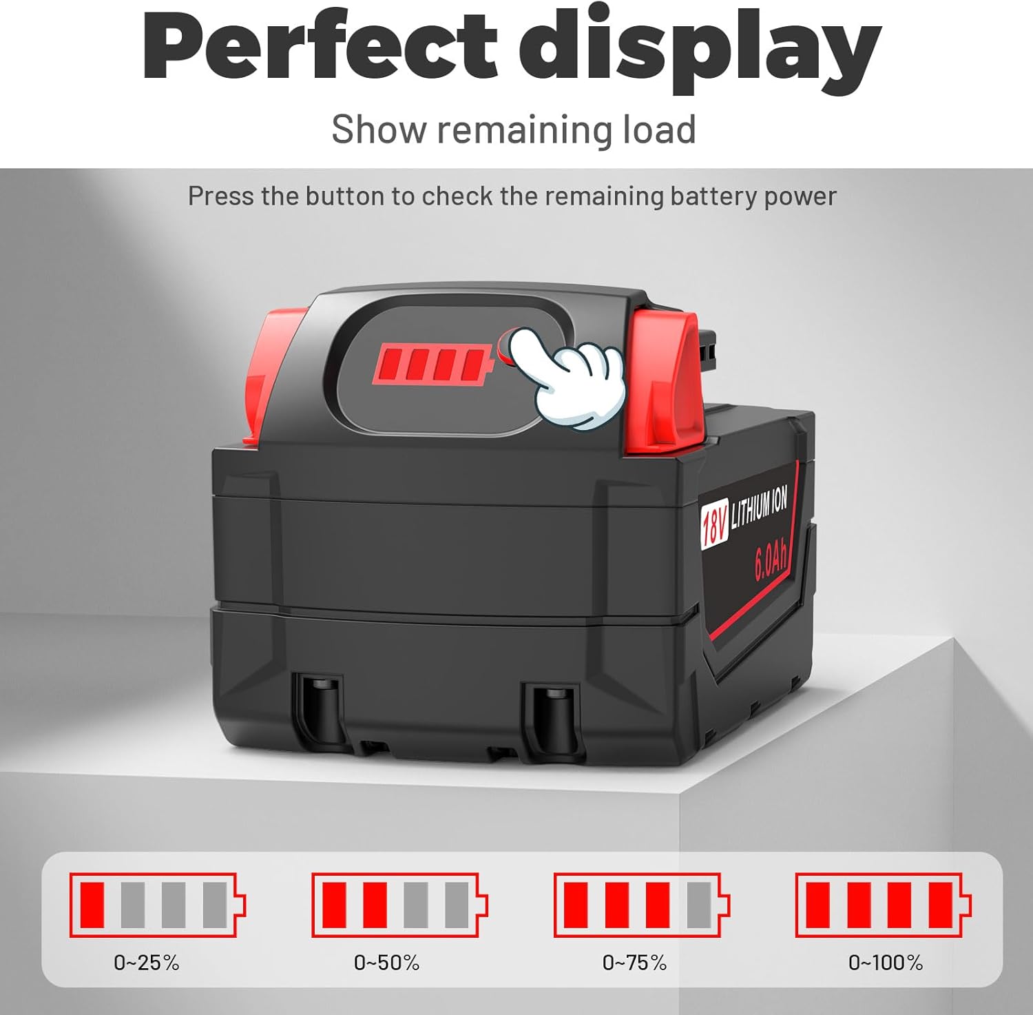 Milwaukee M18 6.0Ah Battery Replacement 2-Pack | High Capacity Long-Lasting Li-Ion Power Tool Battery 5 Milwaukee M18 6.0Ah Battery Replacement 2-Pack | High Capacity Long-Lasting Li-Ion Power Tool Battery - Image 5