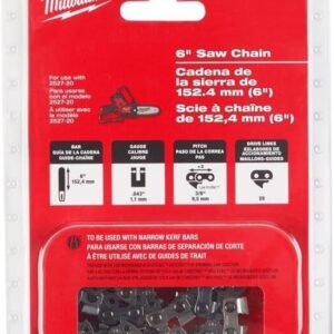 MILWAUKEE 3/8″ Low Profile Chainsaw Chain – Durable Replacement Cutting Blade