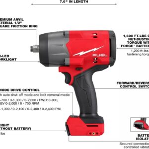Milwaukee M18 FUEL 1/2″ High Torque Impact Wrench | Powerful Cordless Tool