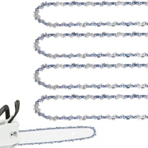 4 Pack 8 Inch Chainsaw Chain 3/8" LP Pitch .043'' Gauge 33 Drive Links fits Ryobi, Greenworks, Milwaukee, Poulan and more