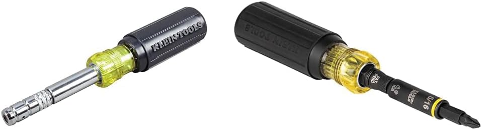 Klein HVAC Magnetic Multi-Bit Screwdriver 8-in-1 Hex Slide Drive Tool 1 hvac tools multi tool