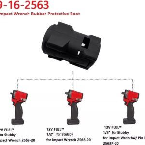 M12 FUEL Stubby Impact Wrench Protective Rubber Boot – Black Gen 2 Cover