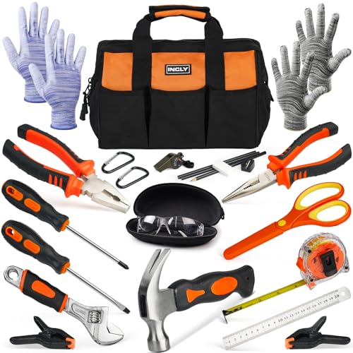 INCLY Kids Real Tool Set: 24-Piece Learning Kit w/ Bag for DIY Projects 7 INCLY Kids Real Tool Set: 24-Piece Learning Kit w/ Bag for DIY Projects - Image 7