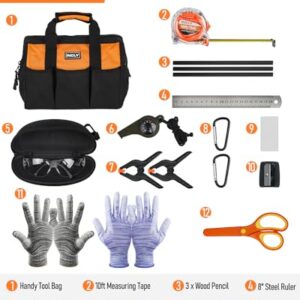 INCLY Kids Real Tool Set: 24-Piece Learning Kit w/ Bag for DIY Projects