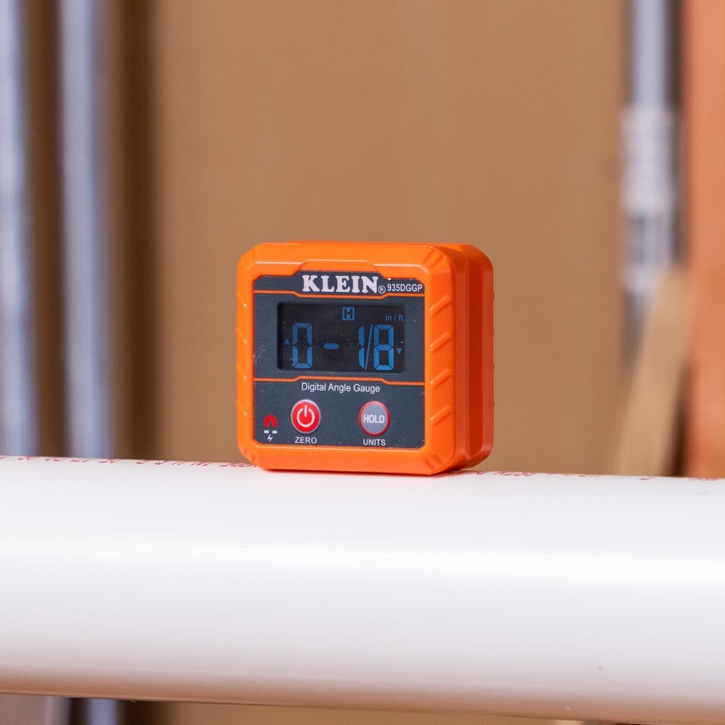 Klein Tools 935DGGP Digital Angle Finder Gauge with Magnetic Base & Conversions 3 Klein Tools 935DGGP Digital Angle Finder Gauge with Magnetic Base & Conversions - Image 3