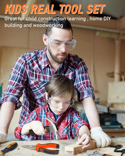 INCLY Kids Real Tool Set: 24-Piece Learning Kit w/ Bag for DIY Projects 3 INCLY Kids Real Tool Set: 24-Piece Learning Kit w/ Bag for DIY Projects - Image 3