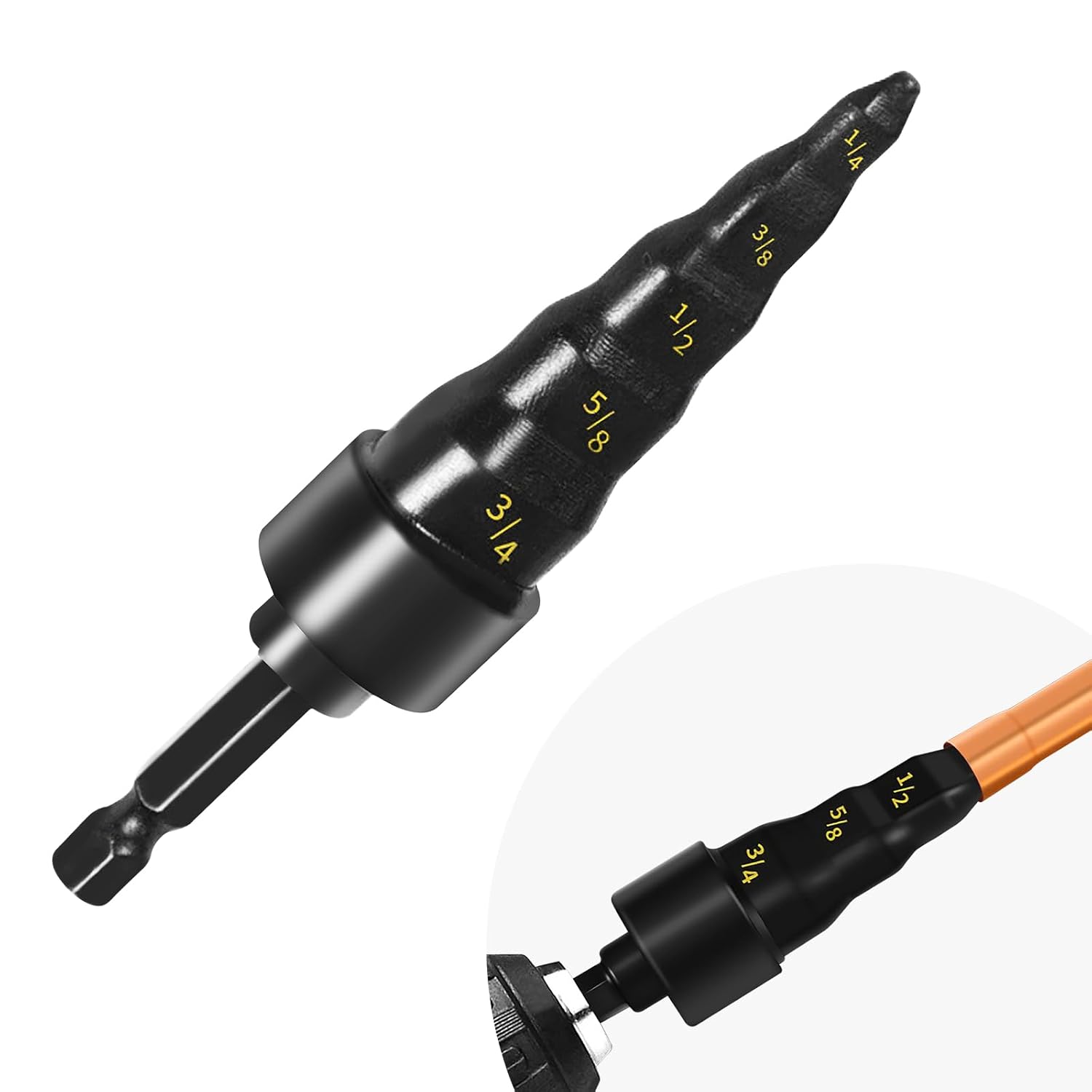 Professional 5-in-1 HVAC Copper Pipe Expander Tool with 5 Swaging Drill Bits 1 hvac tools drill